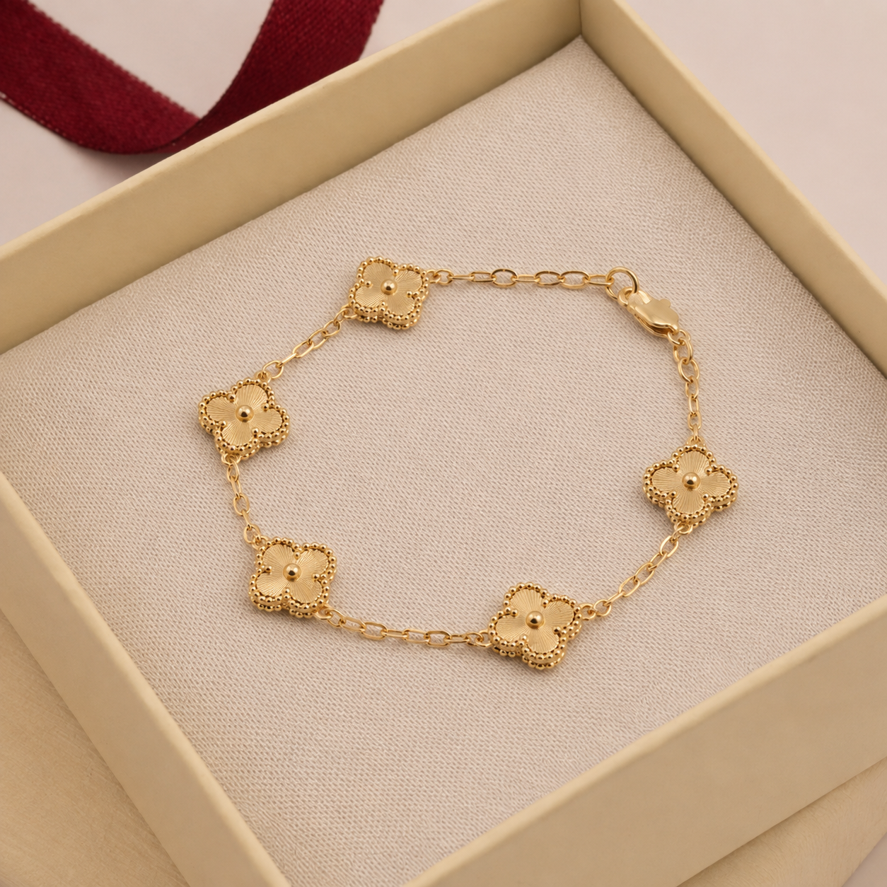 PULSERA CLOVER 12MM 18 CM