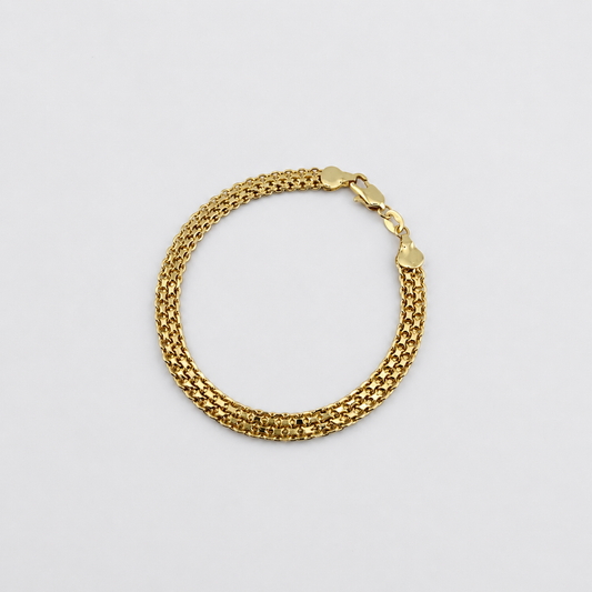 PULSERA TEJIDO CHINO DOBLE CARRIL 19.5 CM