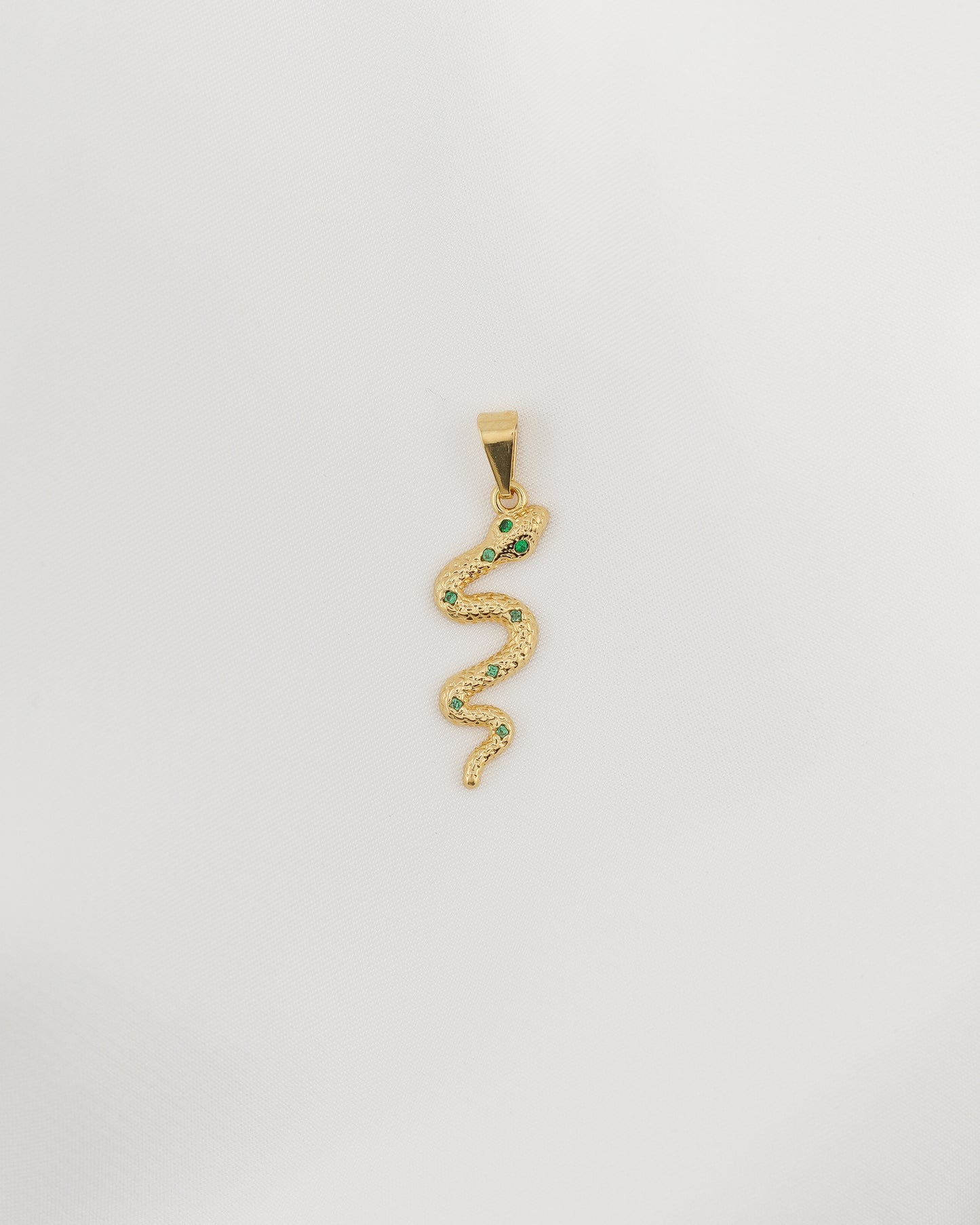 DIJE SERPIENTE VERDE 3.1 CM