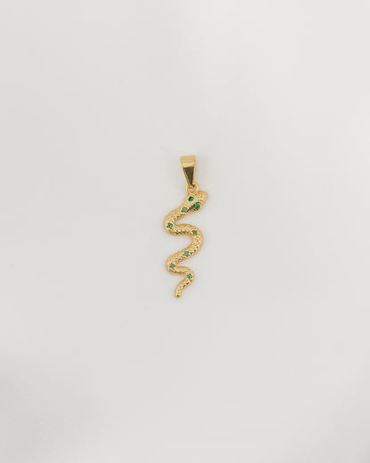 DIJE SERPIENTE VERDE 3.1 CM